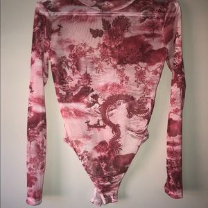 Missguided Mesh long sleeve bodysuit